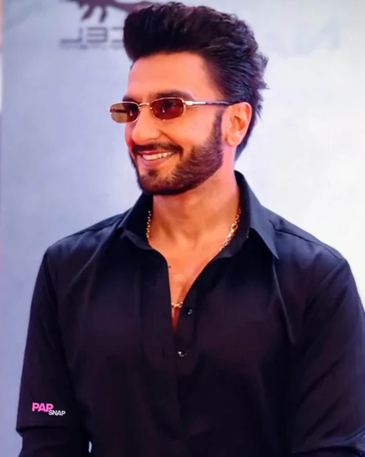 Black Satin Kurta Pajama Set for Men - Designer Party & Wedding Ethnic Wear