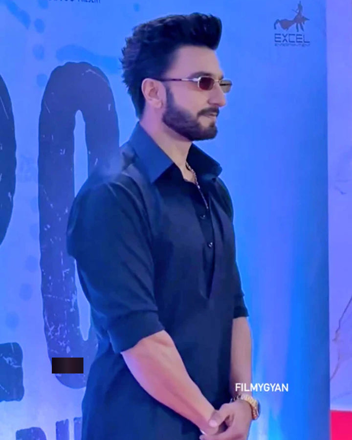 Black Satin Kurta Pajama Set for Men - Designer Party & Wedding Ethnic Wear