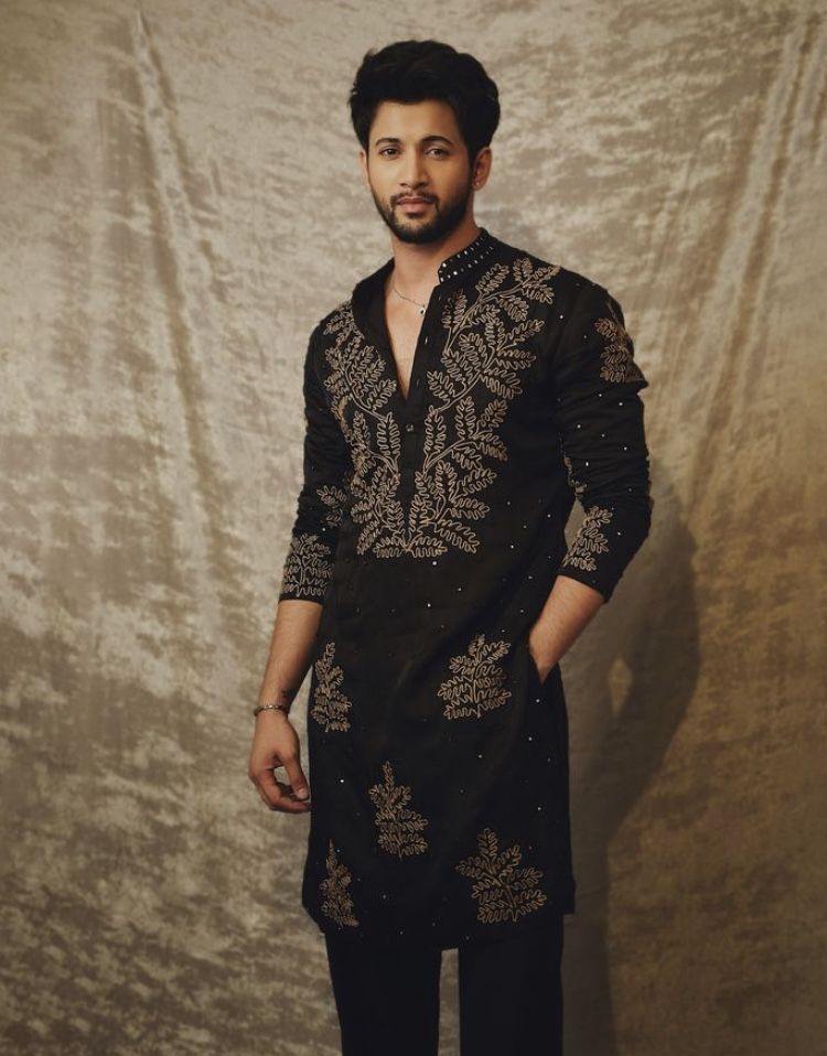 Classic Black Kurta for Men - Elegant Wedding & Festive Ethnic Wear